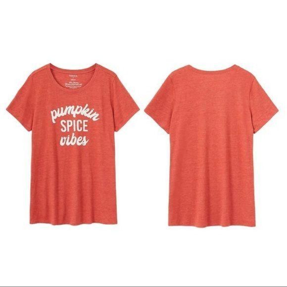 Torrid Pumpkin Spice Vibes Shirt TShirt 2X Fall Top Plus Size - Picture 3 of 3